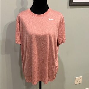 Nike Dri-FIT Pink Tee with Gray Logo